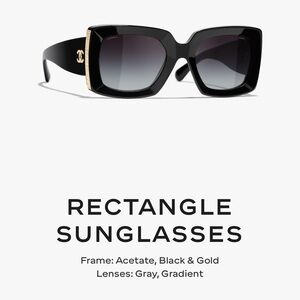CHANEL RECTANGLE SUNGLASSES